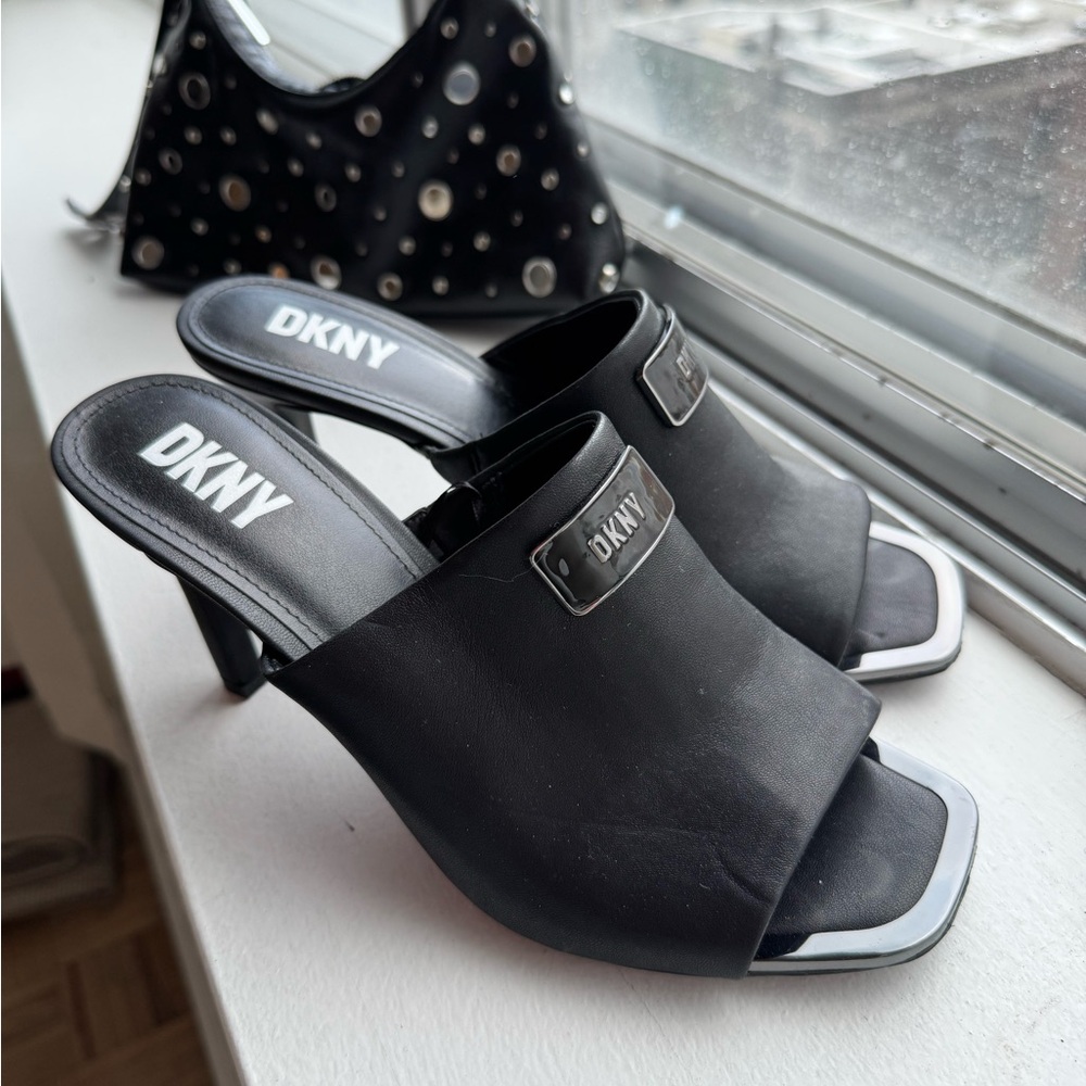 DKNY Black Women's Heeled Mules